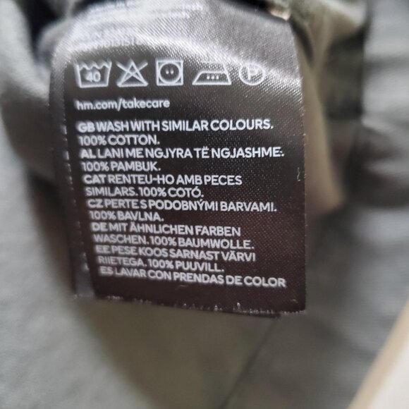 H&M Army Green Canvas Chore Jacket Men's sz M - Picture 9 of 16